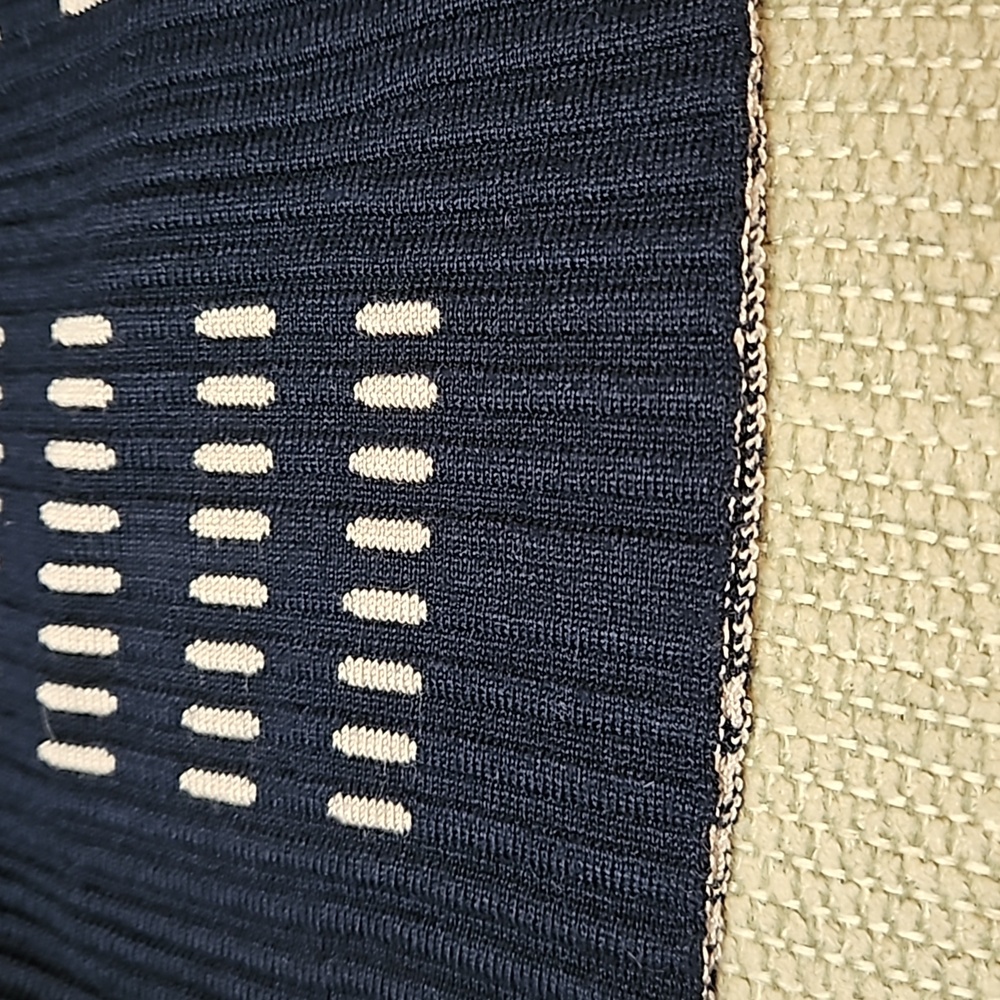 Roz & Ali Scoop Neck Knit Sweater Dress NEW Women's Small Navy - Picture 14 of 14